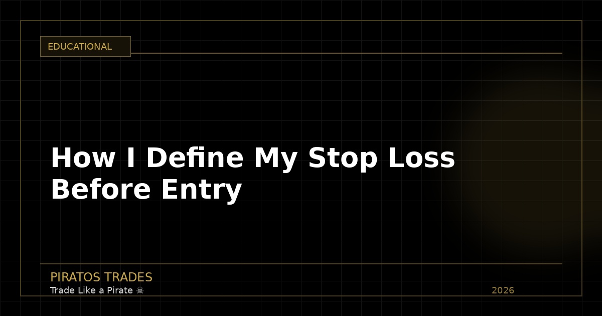 How I Define My Stop Loss Before Entry