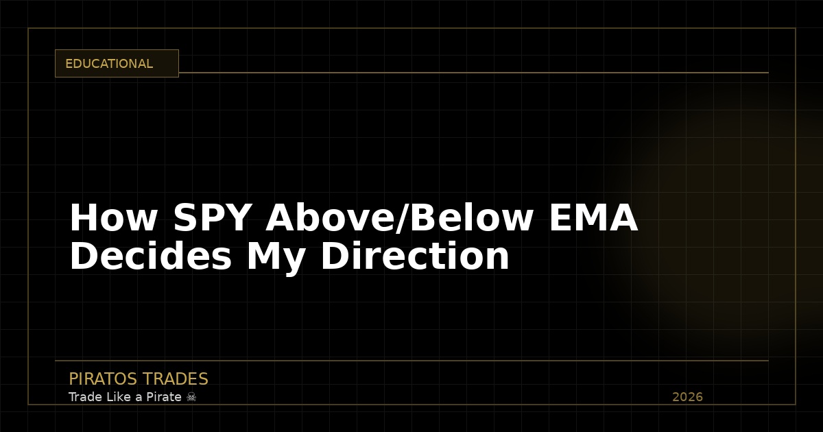 How SPY Above/Below EMA Decides My Direction